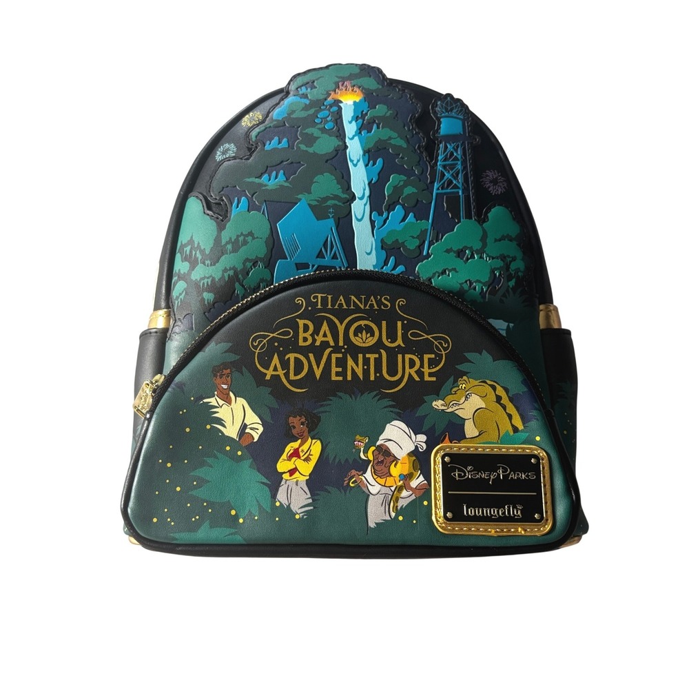Disney Parks Loungefly Tiana's Bayou Adventure Glow in the Dark Mini Backpack